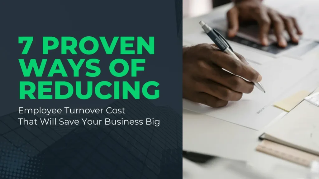 Reducing Employee Turnover Cost