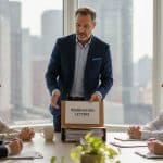 Manager discussing employee turnover in corner office