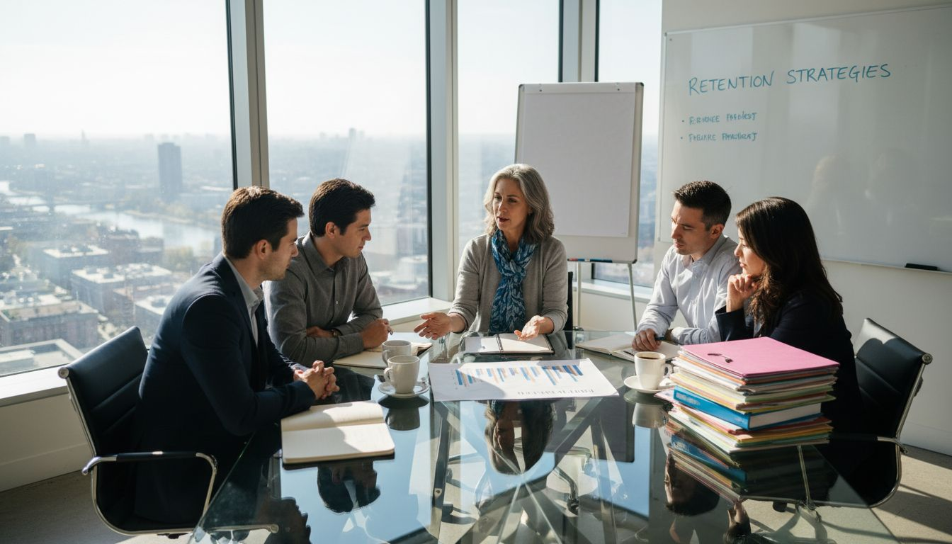 HR leaders discussing retention program strategies