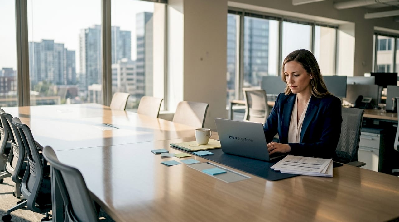 HR manager reviewing personality test results