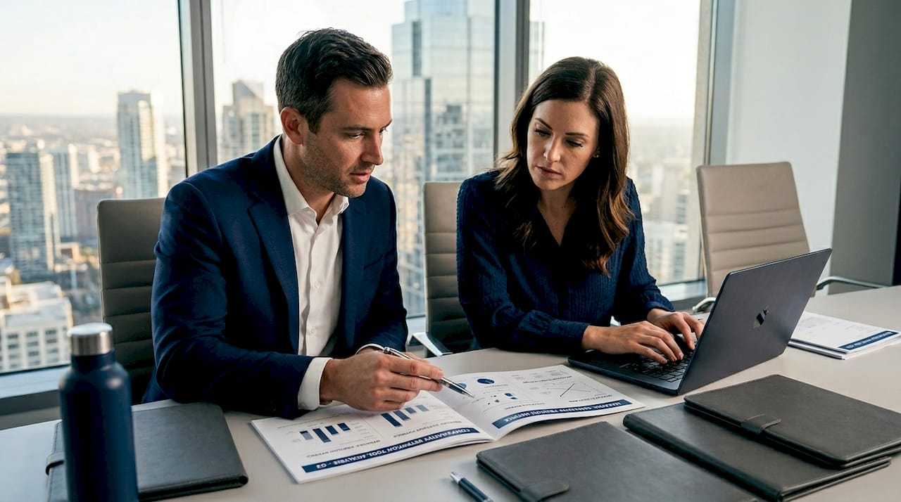 Business leaders review retention software options