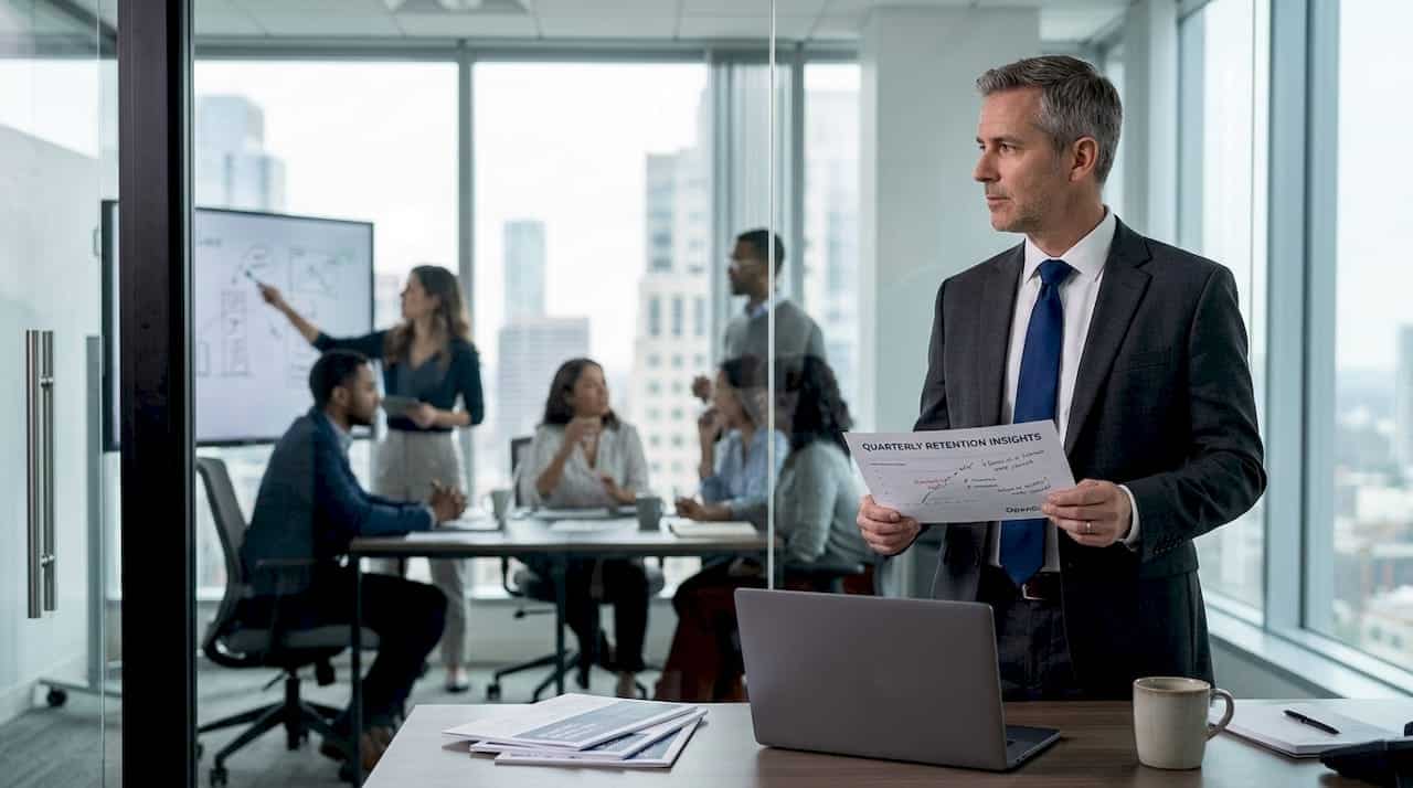 CEO observing team for retention signals